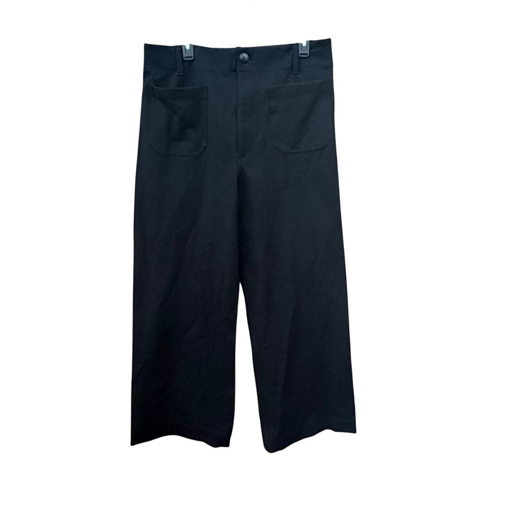 Maeve The Colette Black Stretch Wide Leg Pants Size 33T Tall Dress Casual Office